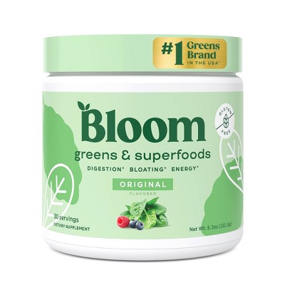 Bloom Nutrition Greens And Superfoods Powder - Coconut - 3oz/15ct