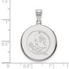 Black Bow Jewelry 14k White Gold Florida State Seminoles NCAA Large Pendant - 2 of 3