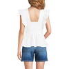Lands' End Women's Lightweight Jersey Ruffle Peplum Top - 2 of 3