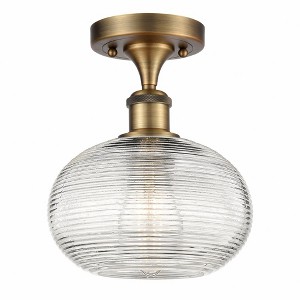 Ithaca - 1 Light Semi-Flush Mount In Industrial Style-9.5 Inches Tall and 8 Inches Wide - 1 of 1