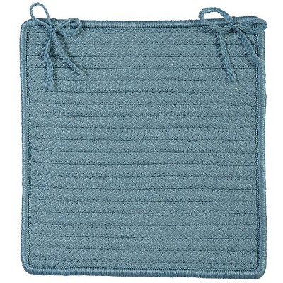 Colonial Mills Simply Home Solid - Federal Blue Chair Pad, Set of 4