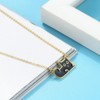 Black Cat Earrings or Necklace for Women Gold Plated Sterling Silver Ginger Lyne Collection - 2 of 4