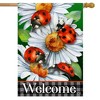 Briarwood Lane Summer House Flag 40x28 For Outdoor Ladybugs and Daisies For Summer House Flag - 2 of 4