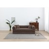 Dolonm 77.9 in. Corduroy Convertible Sleeper Sofa Bed -Foldable 3-Seat Couch with Fixed Frame & Cylindrical Pillow for Living Room, Bedroom - 2 of 4