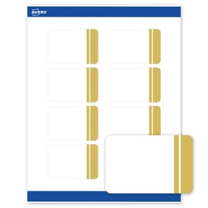 Avery 2" x 3" Labels, Gold Double-Dipped Edge, 80 ct - 1 of 4