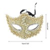 Unique Bargains Pointed Head Dragon-Design Half Face Party Mask 1 Pc - 2 of 4