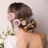 Unique Bargains Women's Fake Flowers Hair Clips Blue Purple 23 Pcs - 3 of 4