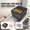 VEVOR Laser Engraver Enclosure, 31.5 x 31.5 x 19.6", Flame Retardant and Fireproof Protective Cover, with Exhaust Fan and Pipe, Black - 3 of 4
