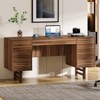 Tribesigns 59.06-Inch Computer Desk with Large Drawer, Wood Office Executive Desk with Storage Cabinet - 4 of 4