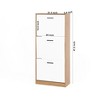 Kumasinova Modern Entryway Shoe Cabinet with 3 Flip Drawers,Freestanding Shoe Organizer for Hallway,Entryway,Living Room,Bedroom - 3 of 4