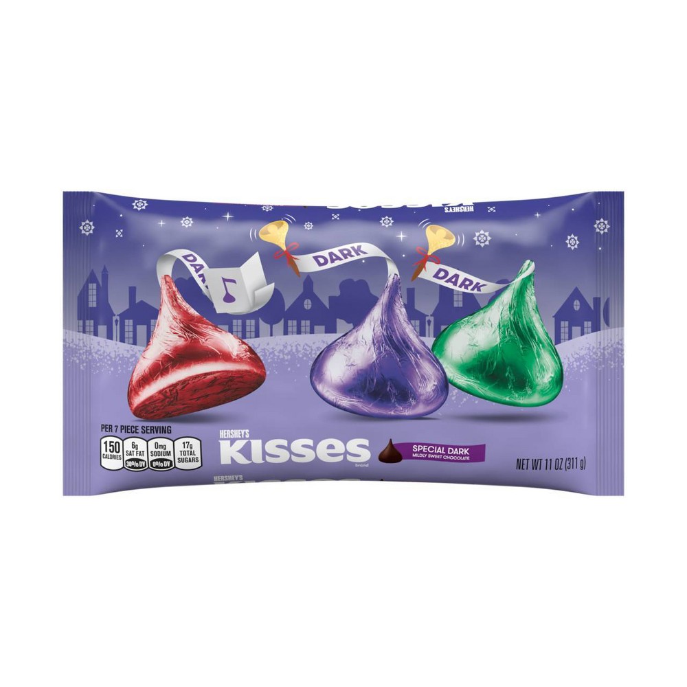 UPC 034000120888 product image for Hershey's Holiday Special Dark Chocolate Kisses - 10oz | upcitemdb.com