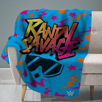 Sleep Squad WWE Randy Savage 60 x 80 Raschel Plush Throw