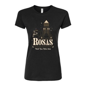 Women's - Disney - Rosas Wish You Were Here Fitted Graphic T-Shirt - 1 of 3
