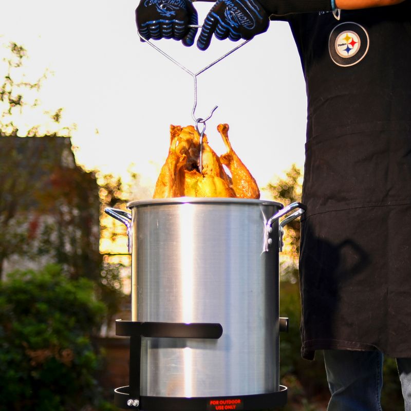 Barton 30QT Turkey Deep Fryer Pot Boiling Seafood Cajun Lid Propane Gas Stove Burner W/ Stand, 6 of 8