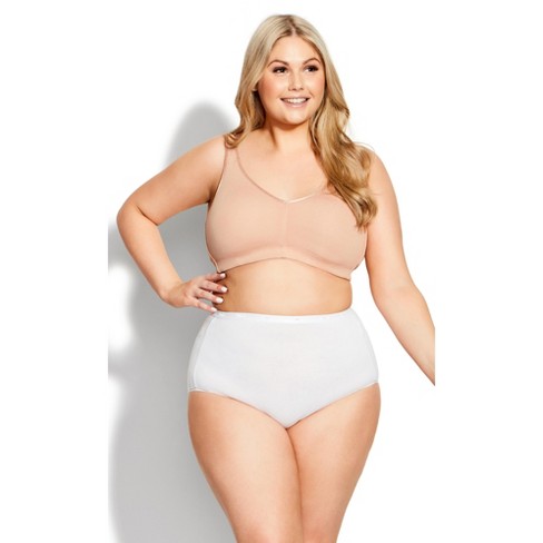 AVENUE BODY | Women's Plus Size Comfort Cotton No Wire Bra - beige - 34C