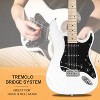 GLARRY Full Size Electric Guitar for Music Lover Beginner with 20W Amp and Accessories Pack Guitar Bag ,White - 3 of 4