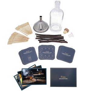 Charcoal Companion Smoked Cocktail Kit and Recipe Cards, Infuse and Enhance Spirits with Applewood Smoke Flavor - 1 of 4