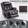 ChicFurnit Living Room Chair Arm Accent Chair Power Recliner with Lift Assist Massage Vibration Stainless Cup Holders, 39.37"*41.73"*42.12" - 2 of 4
