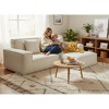 106.3" L-Shaped Sectional Sofas, Modern Full-Sponge Sectional Couch with Foot Pedal, High Rebound, Vacuum Packed for Living Room or Apartment - 2 of 4