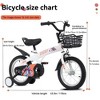 FIONECA 16'' Kids Bike with Training Wheels & Kickstand ¨C Adjustable Seat, Ages 4¨C8, Multiple Colors - 3 of 4