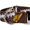 Country Brook Petz 1 1/2 Inch Premium Black and Gold Football Fan Dog Collar Limited Edition - 4 of 4