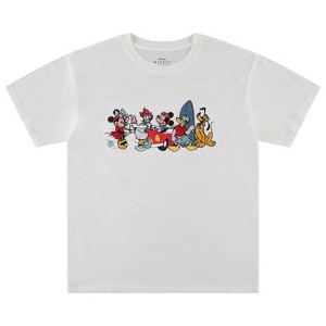 Ladies Mickey Mouse Fashion Shirt - Disney Mickey Mouse Embroidery Tee - Mickey Mouse Tee - 1 of 4