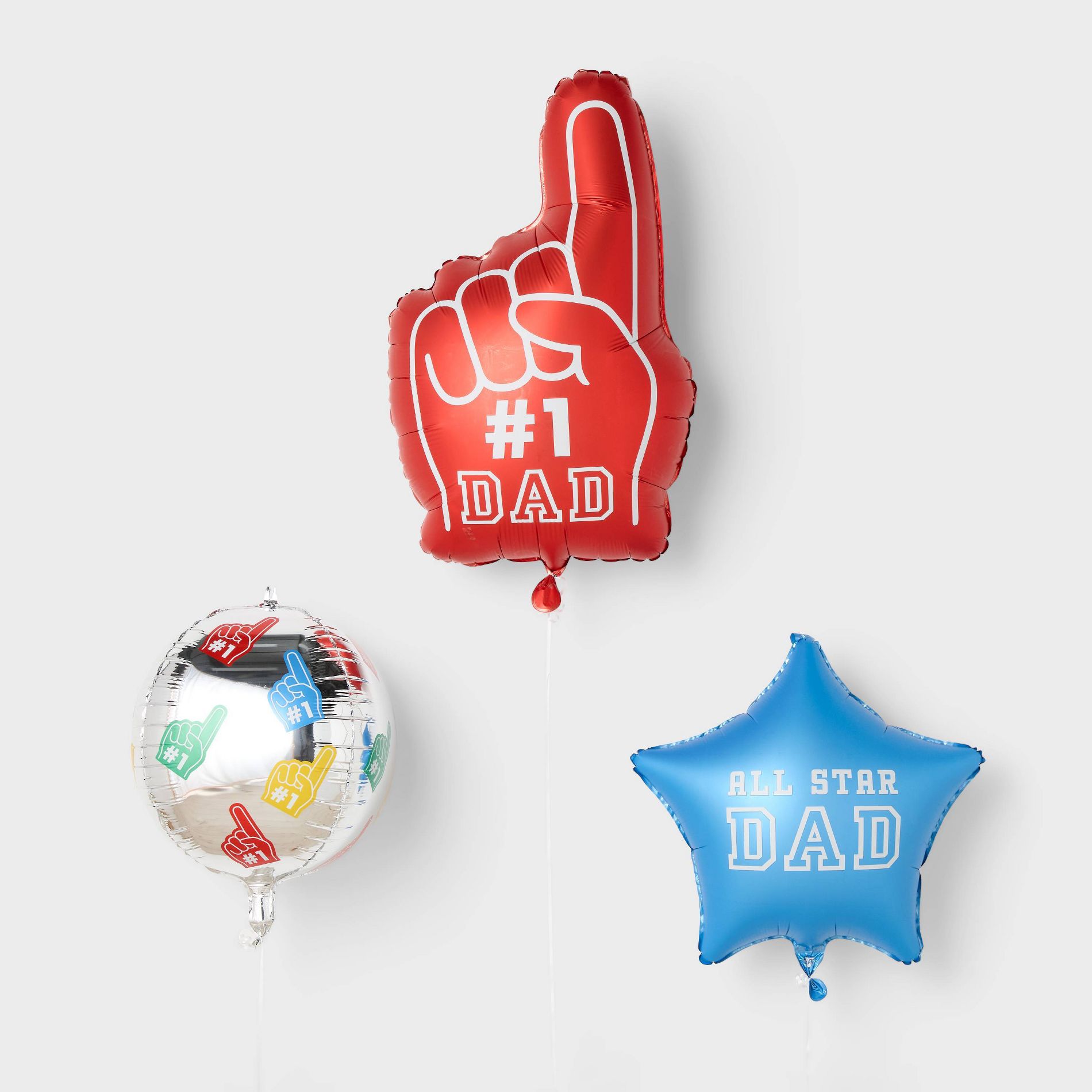 3pc All Star Dad Father's Day Foil Balloon Bundle - Spritz™