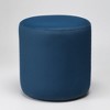 KINWELL Round Upholstered Pouf Ottoman Footrest - 4 of 4