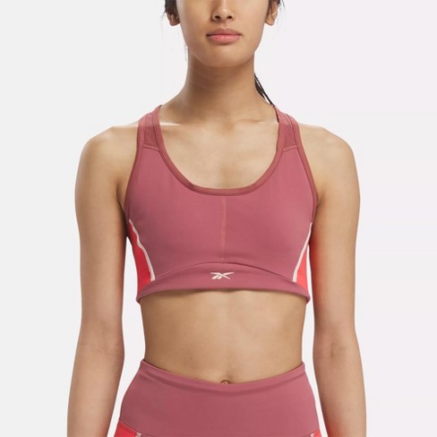 Reebok Sports bra LUX RACER COLORBLOCKED with mesh insert in black/ white