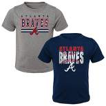 Atlanta Braves Baseball Bow Tee Shirt Youth Small (6-8) / White