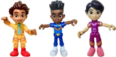 Disney Junior Firebuds Action Figures Gift Pack with 3 Collectible Kids Toys:  Bo, Jayden and Violet and Accessories, for Ages 3 and up