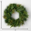 Sullivans 24" Artificial Mixed Pine & Juniper Christmas Wreath, Green - 4 of 4