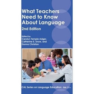 What Teachers Need to Know about Language - (Cal Language Education) 2nd Edition by  Carolyn Temple Adger & Catherine E Snow & Donna Christian - 1 of 1