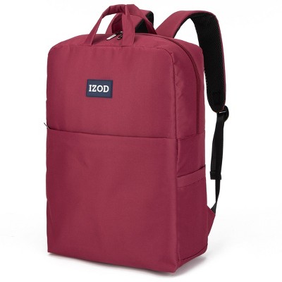 IZOD Wisdom Business Travel Slim Durable Laptop Backpack USB Charging Port, Computer Bag Fits 17" Laptop Notebook