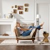 Oversized Chenille Armchair with Dual-Sided Cushions & Feather Filling, 43.5 in Wide Lounge Chair for Living Room or Bedroom-Cuddlewood - 3 of 4