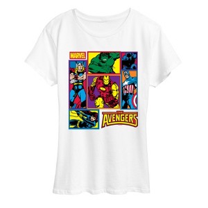 Women's - Marvel - Avengers Grid Short Sleeve Graphic T-Shirt - 1 of 4