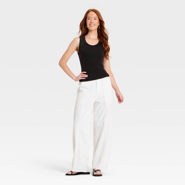 Top de tirantes con borde crudo para mujer - Universal Thread™ 3