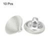 Unique Bargains Blouses Sweater Round Aluminum Cotton Fabric Cloth Covered Buttons 10 Pcs - 3 of 4