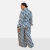 Rebdolls Women's Quinta Linen Abstract Print Button Front Blouse - 3 of 4
