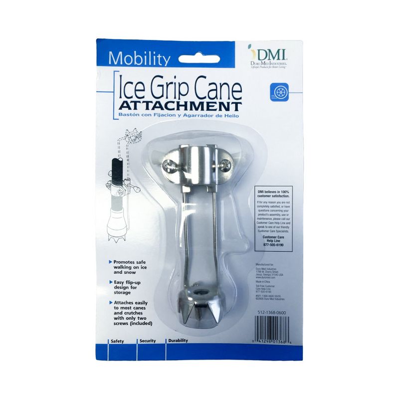 Mabis Healthcare Cane Tip for Snow and Ice, Prong Grip, 1 Count, 1 Pack, 1 of 7