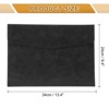 Unique Bargains PU Leather Waterproof File Folder with Button Closure 13.4" x 9.4" Deep Black - 2 of 4