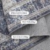 Area Rug Washable Soft Vintage Large Rug Retro Foldable Low Pile Indoor Floor Carpet Farmhouse Non-Slip Throw Rugs Dining Room - 3 of 4
