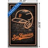 Trends International MLB San Franciso Giants - Neon Helmet 23 Framed Wall Poster Prints - 3 of 4