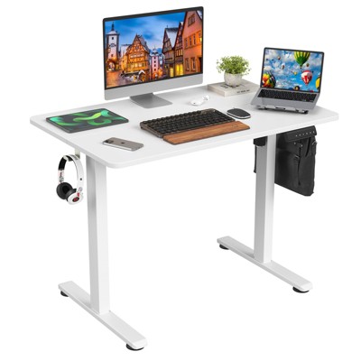 Lirago 24"x40"  Electric Adjustable Height Standing Desk with Splice Board-Home Office Desk for Healthy Work Lifestyle-Gray