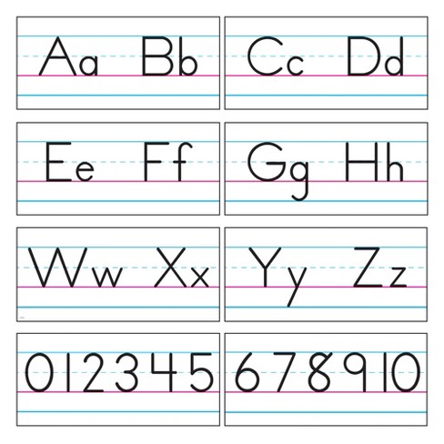 Trend Basic Alphabet Zaner-bloser Manuscript Bulletin Board Set : Target