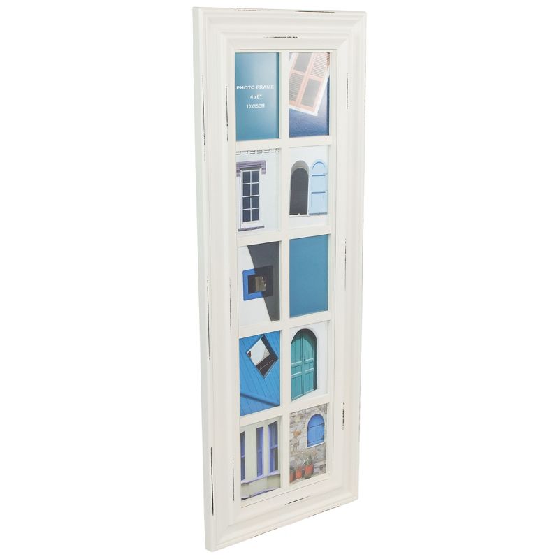 Northlight 35" Distressed Mullions Window Photo Collage Wall Frame for 4" x 6" Pictures, 2 of 7
