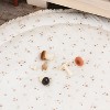 Makemake Organics GOTS Certified Organic Cotton Nursery Floor Rug Washable Reversible Thick Quilted (Round 48", Bloom) - 4 of 4