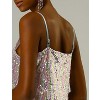 Allegra K Women's Glitter Sequin Spaghetti Strap V Neck Party Cocktail Sparkly Mini Dress - 2 of 4