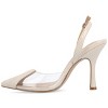 Journee Collection Womens Ivyann Vegan Leather and Lucite Stiletto Pumps - 2 of 4