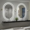 pmir Super Bright 192 LEDs/m LED Lighted Anti-Fog Tempered Glass Irregular Bathroom/Vanity Mirror with ETL & 3-Year Warranty - 4 of 4